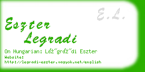 eszter legradi business card